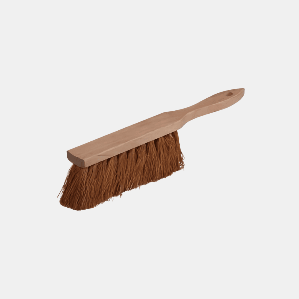 Banister Brush – Wooden Back with Hang-Up Hole (Natural Coco Bristles)