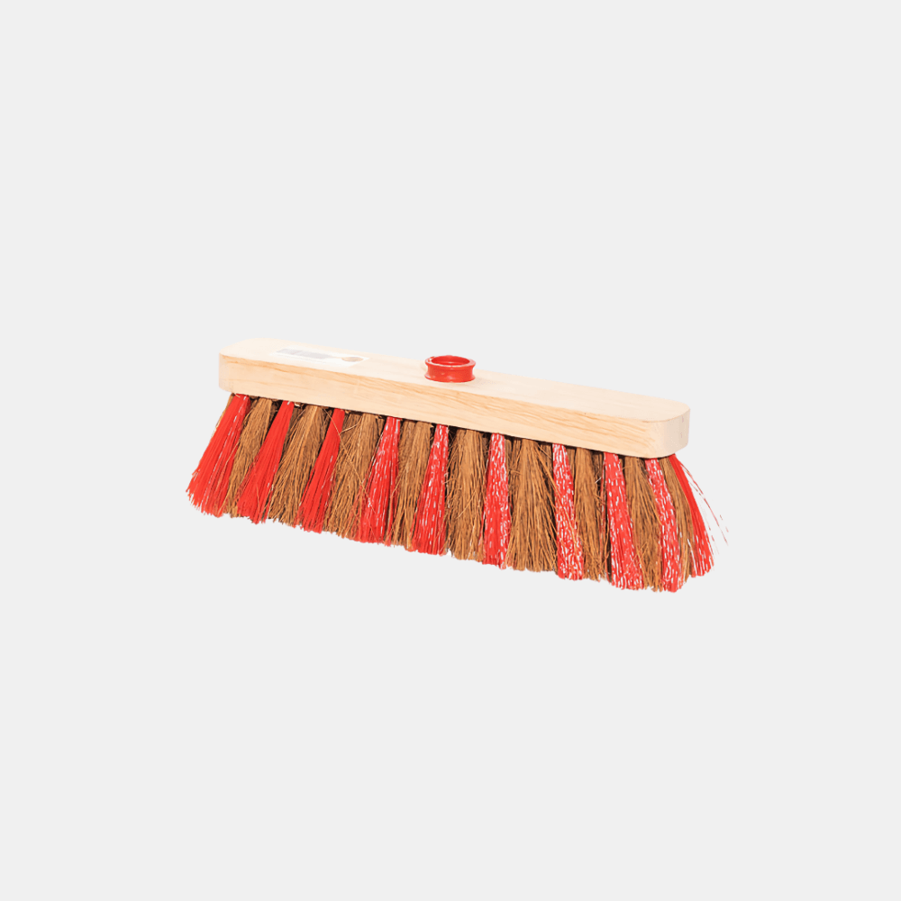 Sweeping Broom – Natural Coco & Red PP Fiber