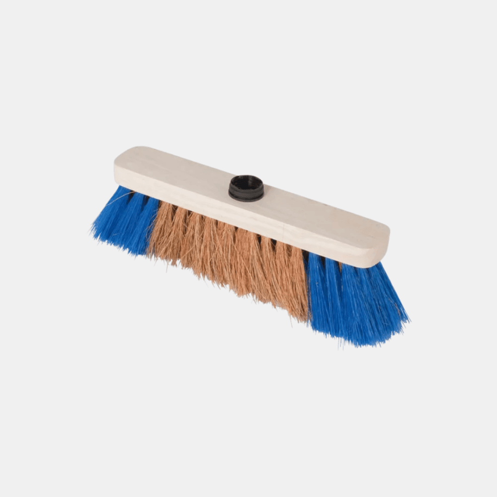 Sweeping Broom – Dual Fiber (Natural Coco & Blue PP Fiber) - Image 2